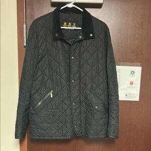 Men's Black Quilted Jacket